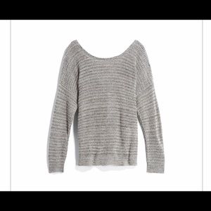 Gray Sweater w/ Twist Back